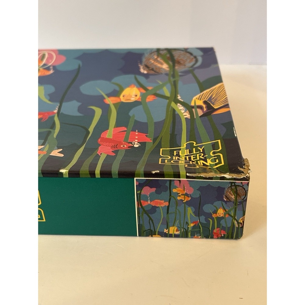 Vintage Factory Sealed-Golden 550 piece puzzle-1993, 4729D-48 Tropical Fish - Picture 5 of 5